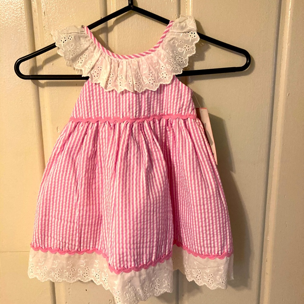 Pink and White Stripped Dress